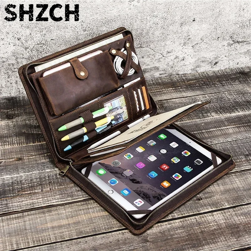 Tablet Tech Accessories - Кожаная сумка для хранения планшета Apple