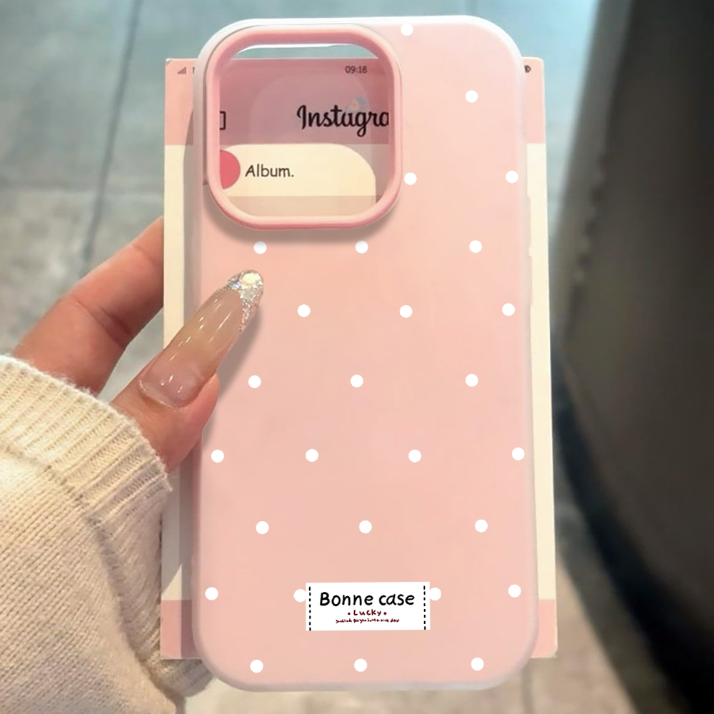 Samsung Galaxy A55 - Французский чехол в горошек INS для