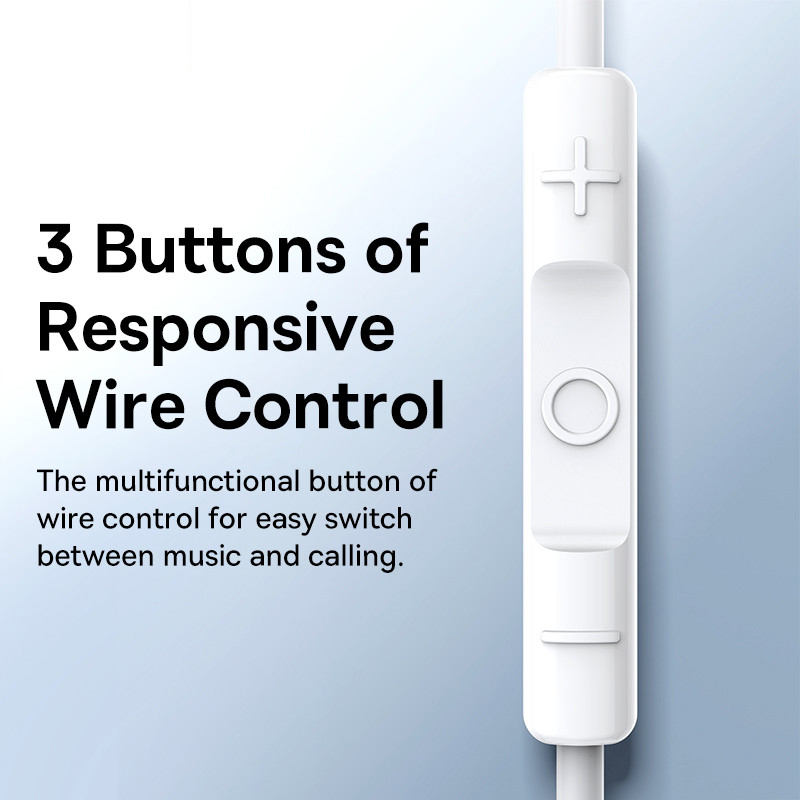 Проводные наушники Baseus C17  – обзор и цена Wired Earphone Lightning